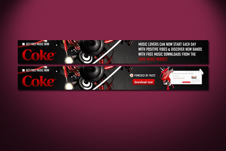 Coca-Cola Leaderboard Ad