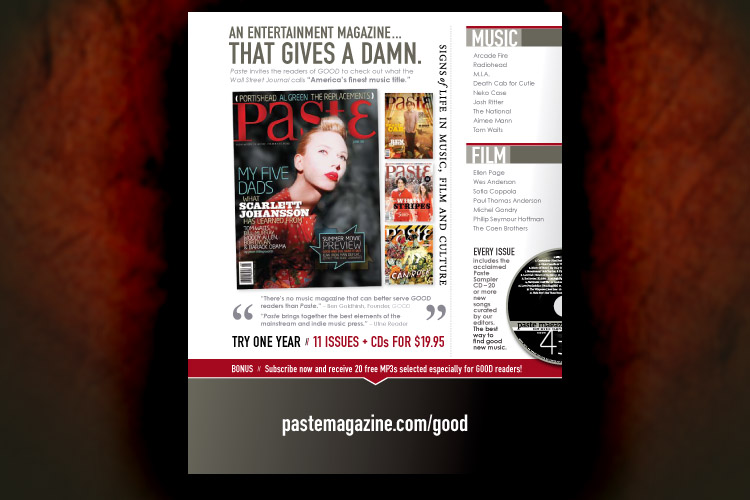 Paste Magazine Ad in Good Magazine