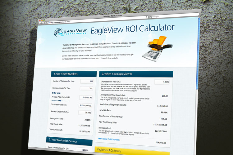 EagleView Calculator Website