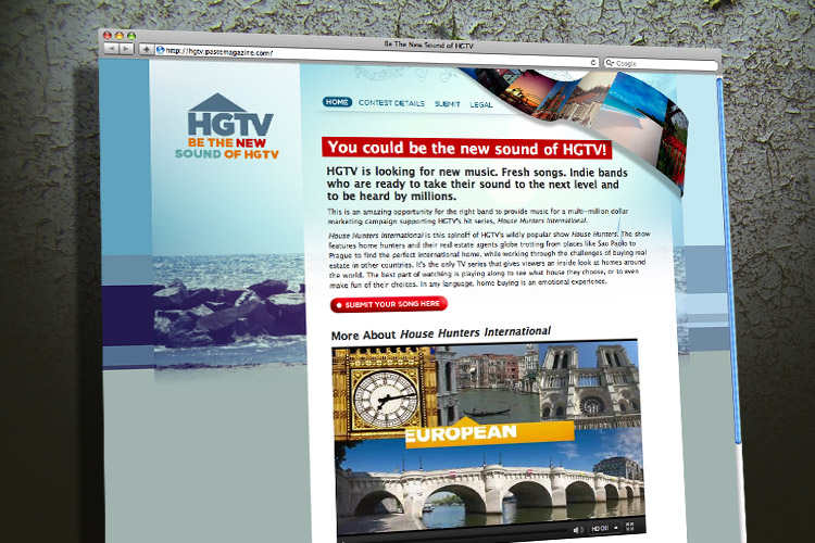 HGTV Contest Website